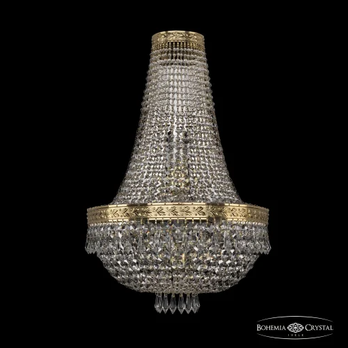 Бра 19271B/H2/35IV G Bohemia Ivele Crystal прозрачный на 4 лампы, основание золотое в стиле классический sp