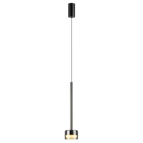Светильник подвесной Laslo 7150/10L Odeon Light дымчатый на 1 лампу, основание чёрное в стиле классический современный фото 4