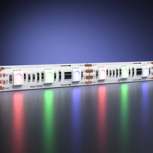 Светодиодная лента 12В 5050 14,4Вт/м RGB 5м IP 65 201243 Maytoni цвет LED K, световой поток Lm фото 3