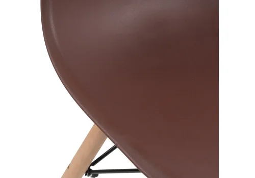 Пластиковый стул Eames PC-015 brown 11899 Woodville, коричневый/, ножки/массив бука дерево/натуральный, размеры - ****460*520 фото 8