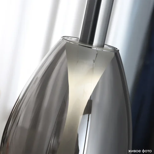 Светильник подвесной LED GAUDI SP4W LED SMOKE Crystal Lux серый на 1 лампу, основание хром в стиле современный фото 8