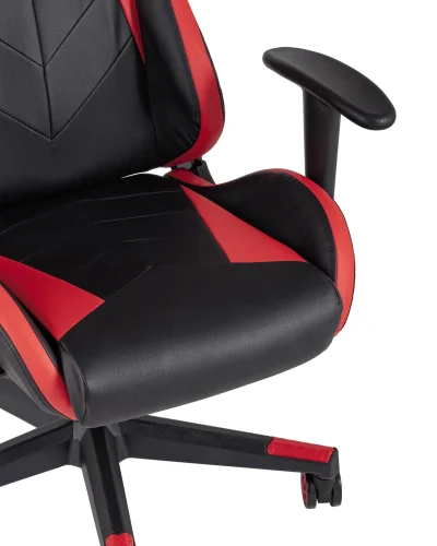 Кресло спортивное TopChairs Gallardo, красное УТ000004599 Stool Group, красный/экокожа, ножки/металл/чёрный, размеры - ****660*640 фото 3