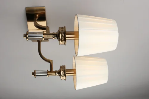 Бра Dimaro OML-87811-02 Omnilux бежевый на 2 лампы, основание хром в стиле классический фото 2