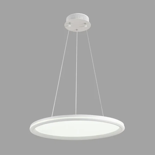 Люстра потолочная LED с пультом Alis Smart 8380/45L Lumion белая на 1 лампу, основание белое в стиле современный хай-тек сири яндекс алиса с пультом фото 6