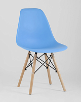 Стул EAMES, голубой 4шт. (набор) УТ000037603 Stool Group, /, ножки/массив бука/бежевый, размеры - *815***460*530