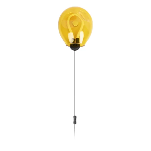 Бра с выключателем LED Joy 10291 Yellow LOFT IT жёлтый на 1 лампа, основание чёрное в стиле арт-деко  фото 2