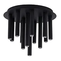 Люстра потолочная Stalactite 8355-NW Nowodvorski чёрная на 13 ламп, основание чёрное в стиле хай-тек 
