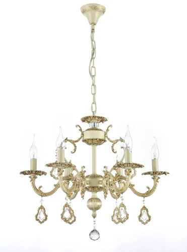 Люстра подвесная Falcone E 1.1.6.600 CG Arti Lampadari без плафона на 6 ламп, основание бежевое золотое в стиле классический 