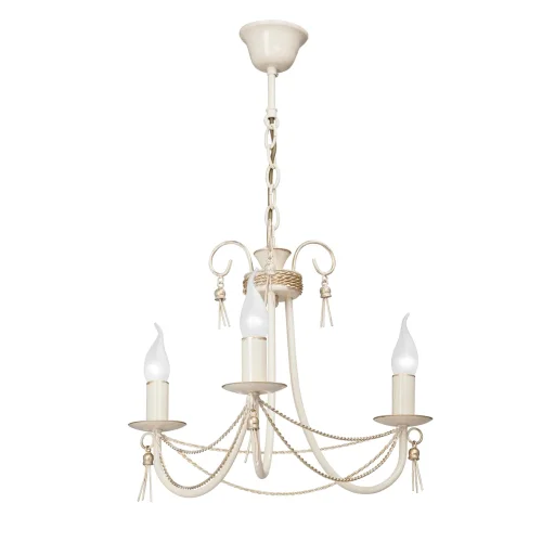 Люстра подвесная V1080/3 Vitaluce без плафона на 3 лампы, основание бежевое в стиле классический 