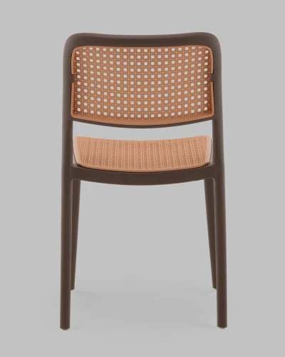 Стул Yona, пластиковый, коричневый УТ000040840 Stool Group, коричневый/пластик, ножки/металл/коричневый, размеры - *810**** фото 4
