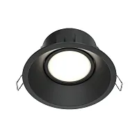 Светильник точечный Dot DL028-2-01B Maytoni чёрный 1 лампа, основание чёрное в стиле современный 