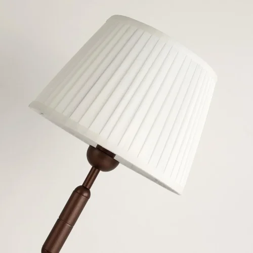Настольная лампа Avangard 2953-1T Favourite белая 1 лампа, основание коричневое металл в стиле современный  фото 4