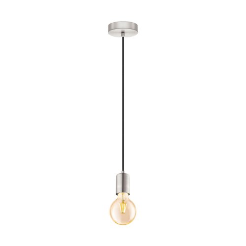 Светильник подвесной лофт Yorth 32522 Eglo без плафона 1 лампа, основание матовое никель в стиле лофт современный 