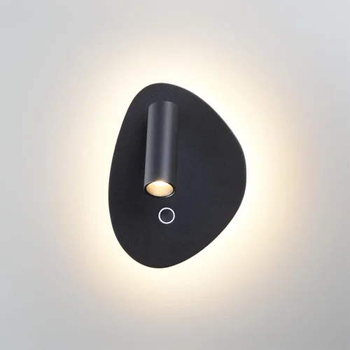 Бра с выключателем Roy 7182/9WL Odeon Light чёрный на 1 лампу, основание чёрное в стиле хай-тек для чтения фото 3 Бра с выключателем Roy 7182/9WL Odeon Light чёрный на 1 лампу, основание чёрное в стиле хай-тек для чтения фото 3
