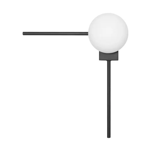Бра Meridian 10132/A Black LOFT IT белый на 1 лампу, основание чёрное в стиле хай-тек 
