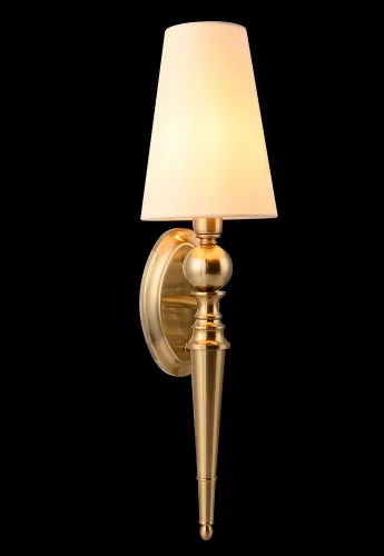 Бра PER AP1 BRASS/BEIGE Crystal Lux бежевый на 1 лампа, основание золотое в стиле классический  фото 5