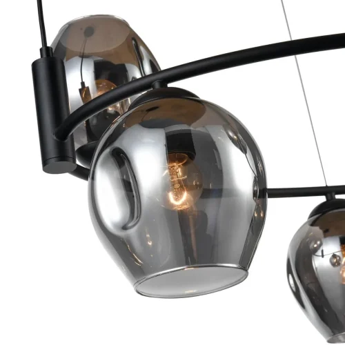 Светильник подвесной Astoria 441 VL5002P06 Vele Luce серый на 6 ламп, основание чёрное в стиле современный фото 3