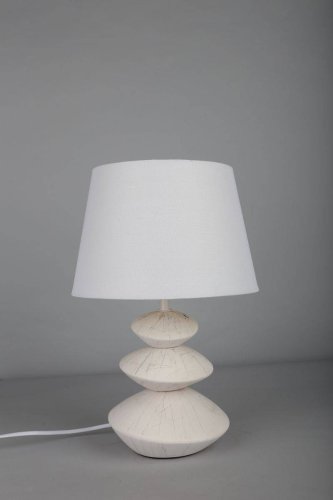 Настольная лампа Lorraine OML-82214-01 Omnilux белая 1 лампа, основание белое керамика в стиле современный  фото 2