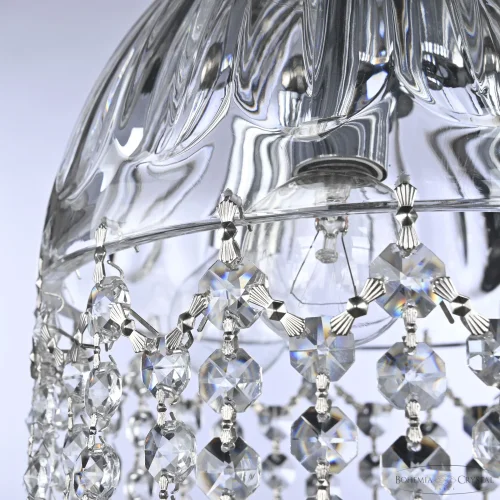 Светильник подвесной 5478/22 Ni Clear/M-1H Balls Bohemia Ivele Crystal прозрачный 3 лампы, основание никель в стиле классический balls фото 5
