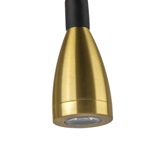 Бра с выключателем LED Muro 808637 Lightstar чёрный на 1 лампу, основание чёрное в стиле современный хай-тек минимализм гибкая ножка для чтения фото 6