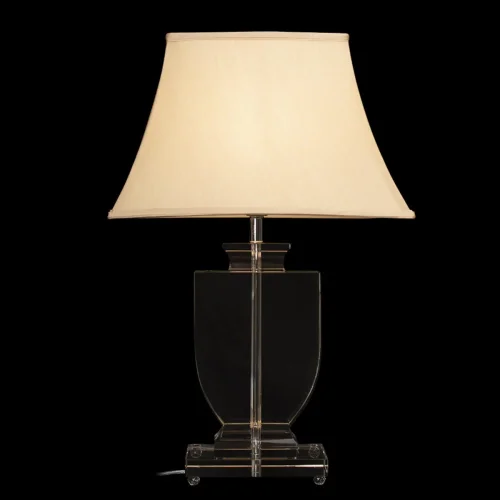 Настольная лампа Сrystal 10272 LOFT IT бежевая 1 лампа, основание прозрачное хрусталь в стиле классический  фото 2