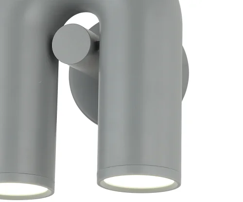 Бра LED Канти 08465-1,16 Kink Light серый на 2 лампы, основание серое в стиле арт-деко лофт современный  фото 2
