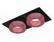 Светильник точечный Techno spot XC7636022 Ambrella light розовый 1 лампа, основание чёрное в стиле современный 