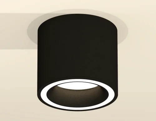 Светильник накладной XS7402030 Ambrella light чёрный 1 лампа, основание чёрное в стиле хай-тек современный круглый фото 3