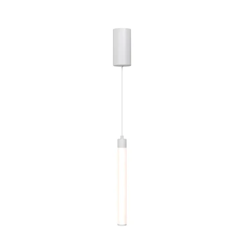 Светильник подвесной LED Ray P022PL-L10W Maytoni белый на 1 лампу, основание белое в стиле современный трубочки