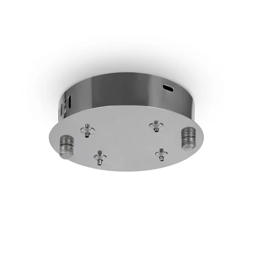 Светильник подвесной LED с пультом Tier FR5257PL-L32CH Freya прозрачный 1 лампа, основание хром в стиле современный кольца фото 2