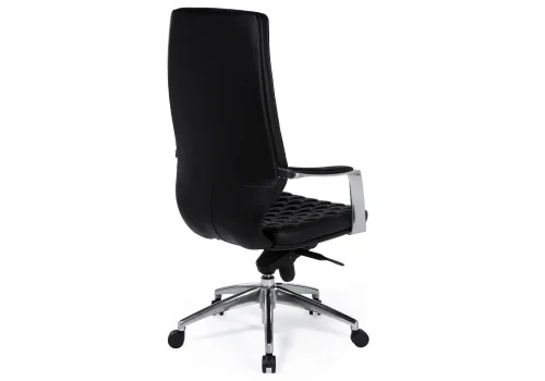 Компьютерное кресло Isida black / satin chrome 15428 Woodville, чёрный/экокожа, ножки/металл/хром, размеры - ****650* фото 8