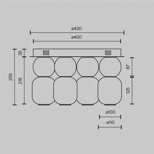 Люстра потолочная LED Drop MOD273CL-L60CH3K Maytoni прозрачная янтарная на 1 лампу, основание хром в стиле арт-деко современный фото 2