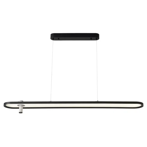 Светильник подвесной LED CONTOUR SP45W LED BLACK Crystal Lux белый на 1 лампу, основание чёрное в стиле современный линейный фото 5