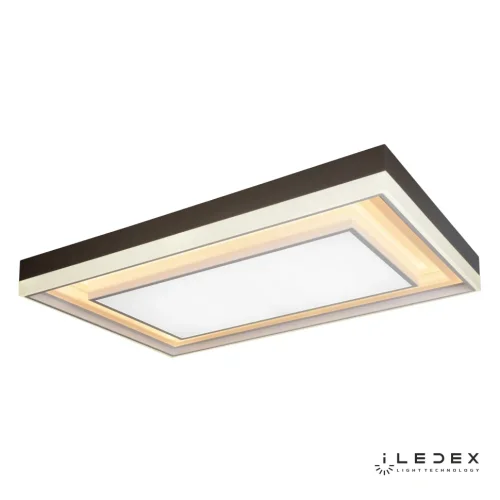 Люстра потолочная LED с пультом Summery B6317-226W/930*630 WH iLedex белая на 1 лампу, основание чёрное в стиле хай-тек современный с пультом квадраты фото 2