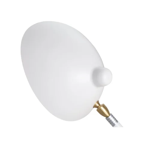 Настольная лампа Spruzzo SL305.504.01 ST-Luce белая 1 лампа, основание белое металл в стиле лофт  фото 4