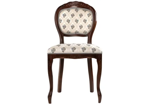 Деревянный стул Джованни 373897 Woodville, бежевый/ткань, ножки/массив бука/орех, размеры - ****500*590 фото 9