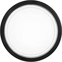 Светильник потолочный PLANET 1 83159 Eglo белый 1 лампа, основание чёрное в стиле минимализм современный тарелка