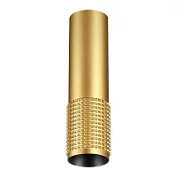Светильник накладной Mais 370759 Novotech золотой 1 лампа, основание золотое в стиле современный хай-тек круглый