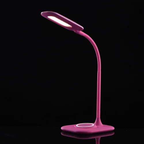 Настольная лампа LED Ракурс 631036701 DeMarkt розовая 1 лампа, основание розовое полимер в стиле современный  фото 2