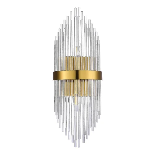 Бра Arezzo SL1178.201.02 ST-Luce прозрачный на 2 лампы, основание золотое в стиле современный 