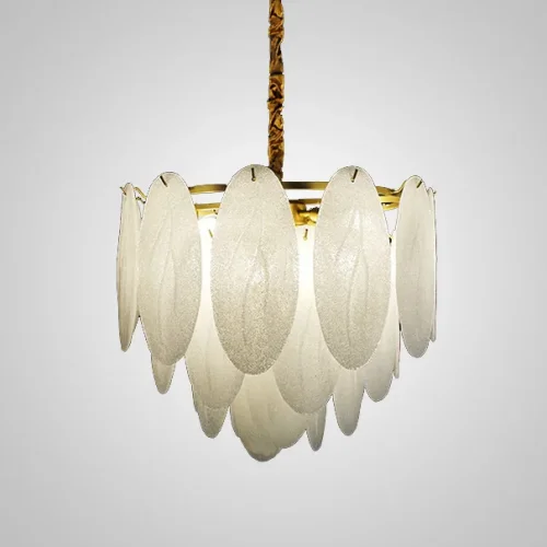 Люстра подвесная ISIDORA D120 194214-23 ImperiumLoft белая на 27 ламп, основание золотое в стиле современный  фото 2