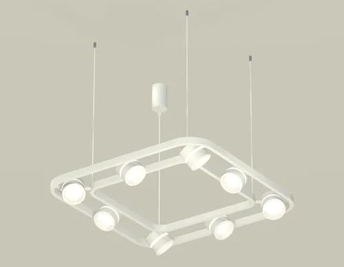 Светильник подвесной XB9177152 Ambrella light белый 8 ламп, основание белое в стиле современный хай-тек 