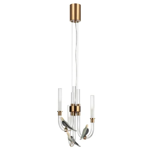 Светильник подвесной LED Lark 5431/6L Odeon Light на 1 лампу, основание в стиле классический птички