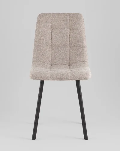 Стул Chilly, рогожка Lumos, бежевый, сиденье УТ000039785 Stool Group, бежевый/рогожка, ножки/металл/чёрный, размеры - ***** фото 7