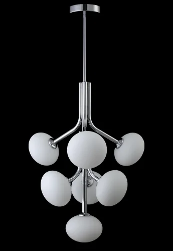 Светильник подвесной ALICIA SP7 CHROME/WHITE Crystal Lux белый 7 ламп, основание хром в стиле современный  фото 5