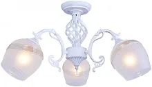 Люстра потолочная Iris TL1140-3H Toplight белая на 3 лампы, основание белое в стиле современный 