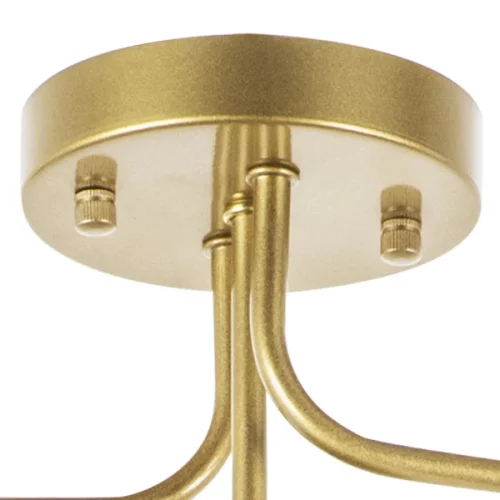 Люстра потолочная Croco 815553 Lightstar белая на 5 ламп, основание золотое в стиле современный флористика арт-деко шар фото 2
