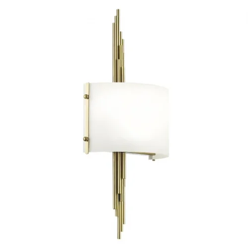 Бра Margaret 5415/2WA Odeon Light белый на 2 лампы, основание бронзовое в стиле арт-деко 