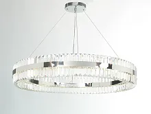 Люстра подвесная 10241/80 nickel Newport прозрачная на 32 лампы, основание никель в стиле американский современный классический 