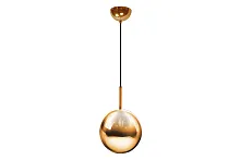 Светильник подвесной Artis A1537/200/F3 BR iLamp коричневый 1 лампа, основание коричневое в стиле современный шар